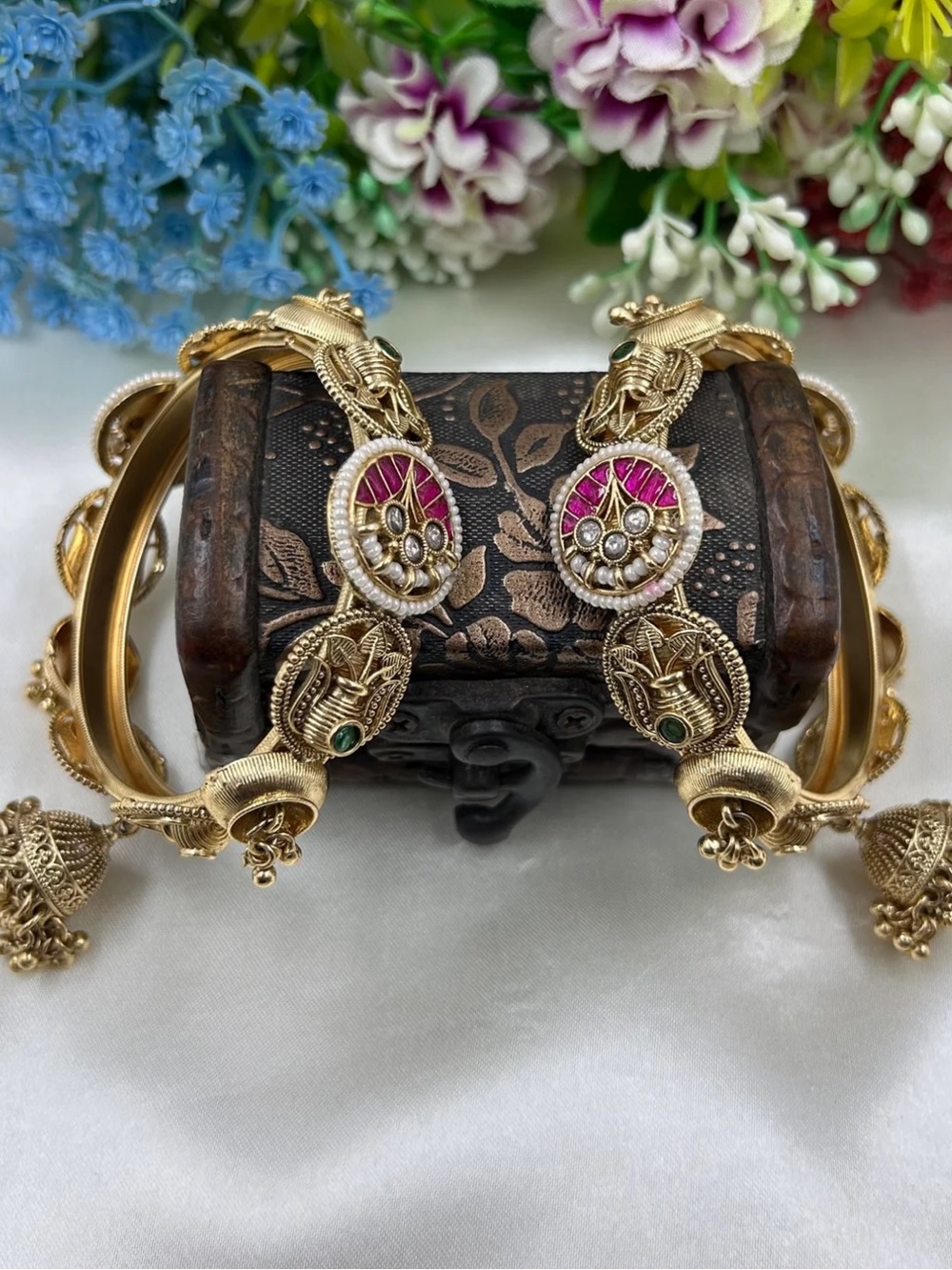 Ayushi Heritage Jhumka Bangles